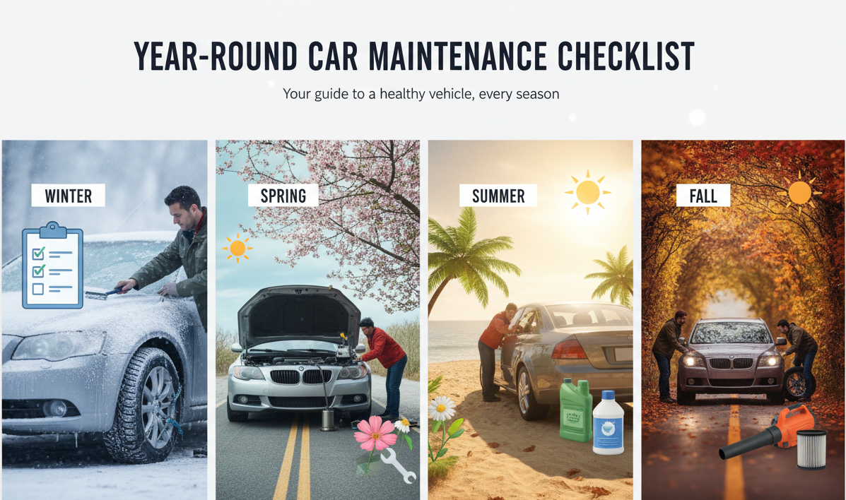 Year-Round Car Maintenance Checklist: Oil, Brakes, Fluids & More — The Complete Guide to Keeping Your Car Reliable in Every Season
