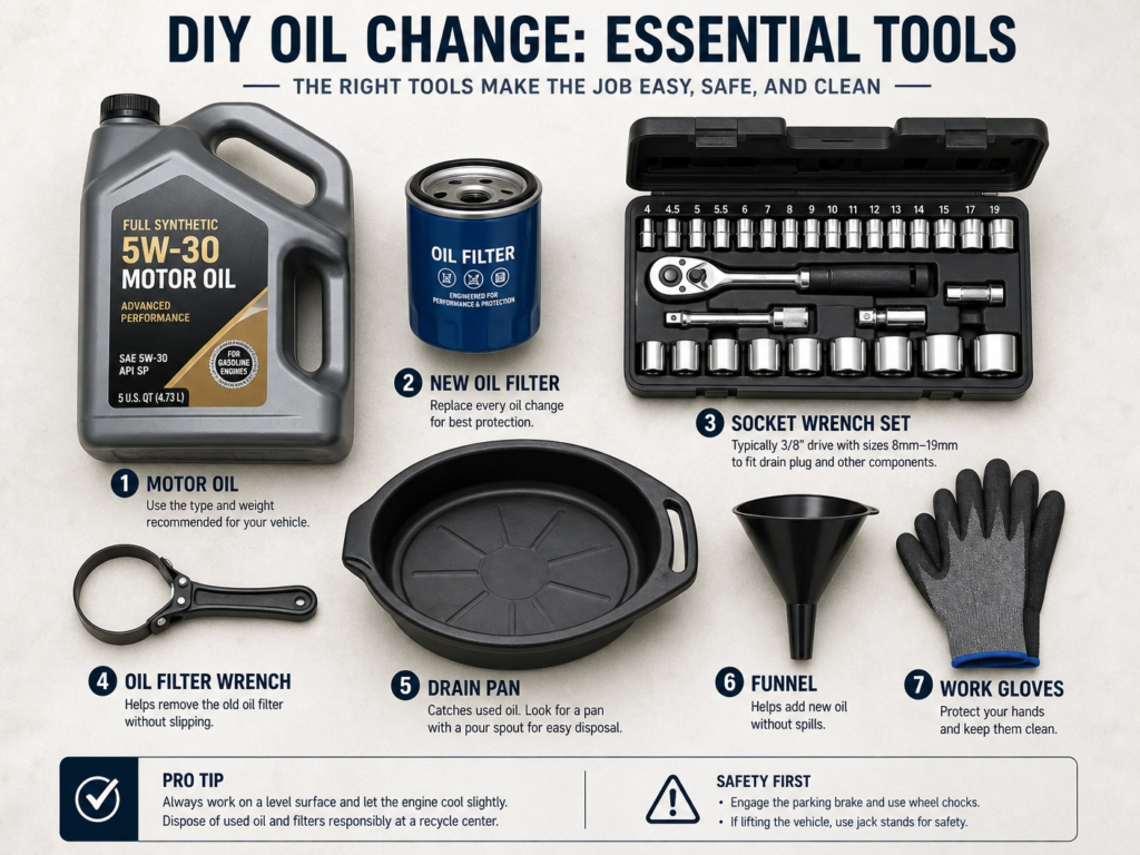 tools for diy oil change