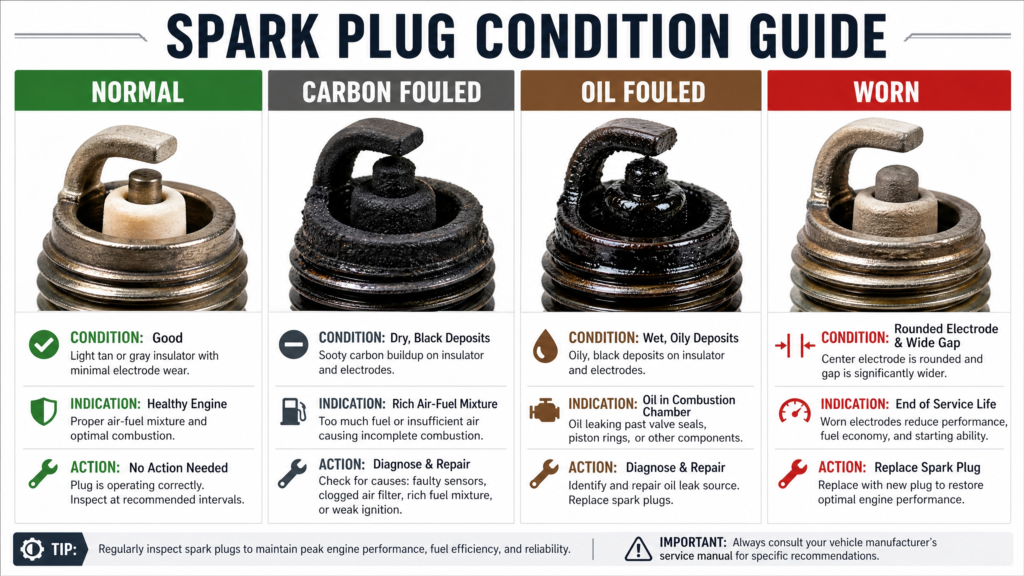 spark plug diagnostic chart