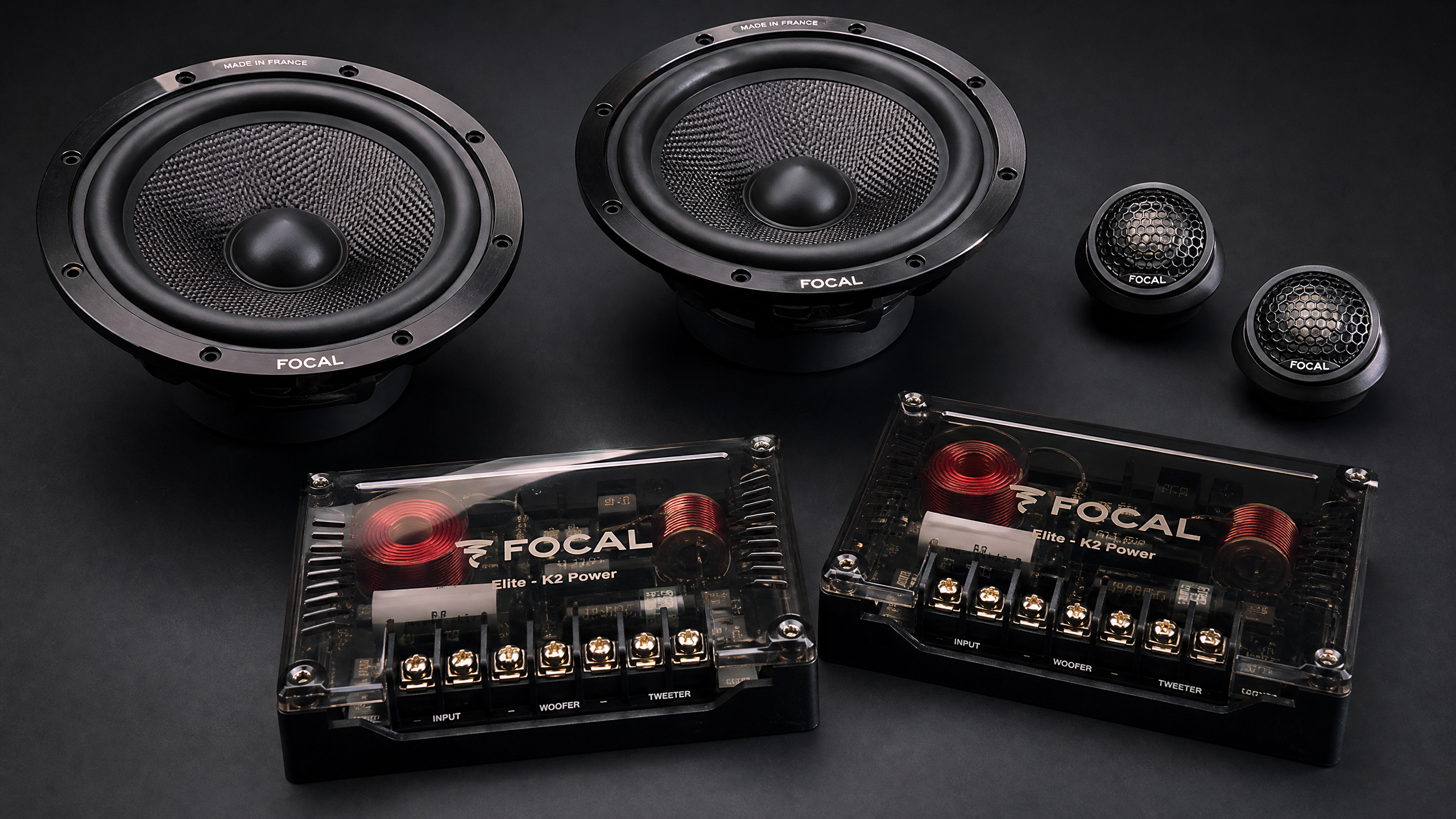 Car speaker and crossover set