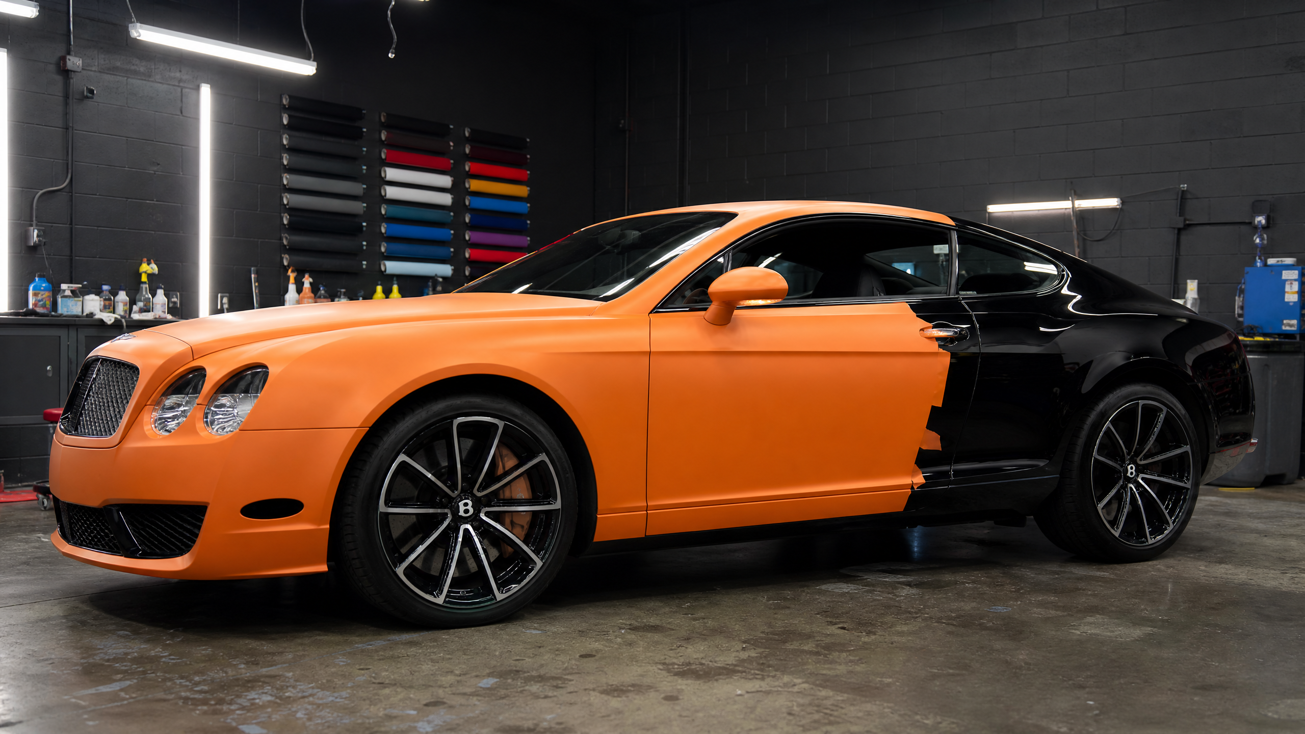 Vinyl wrap vs paint contrast