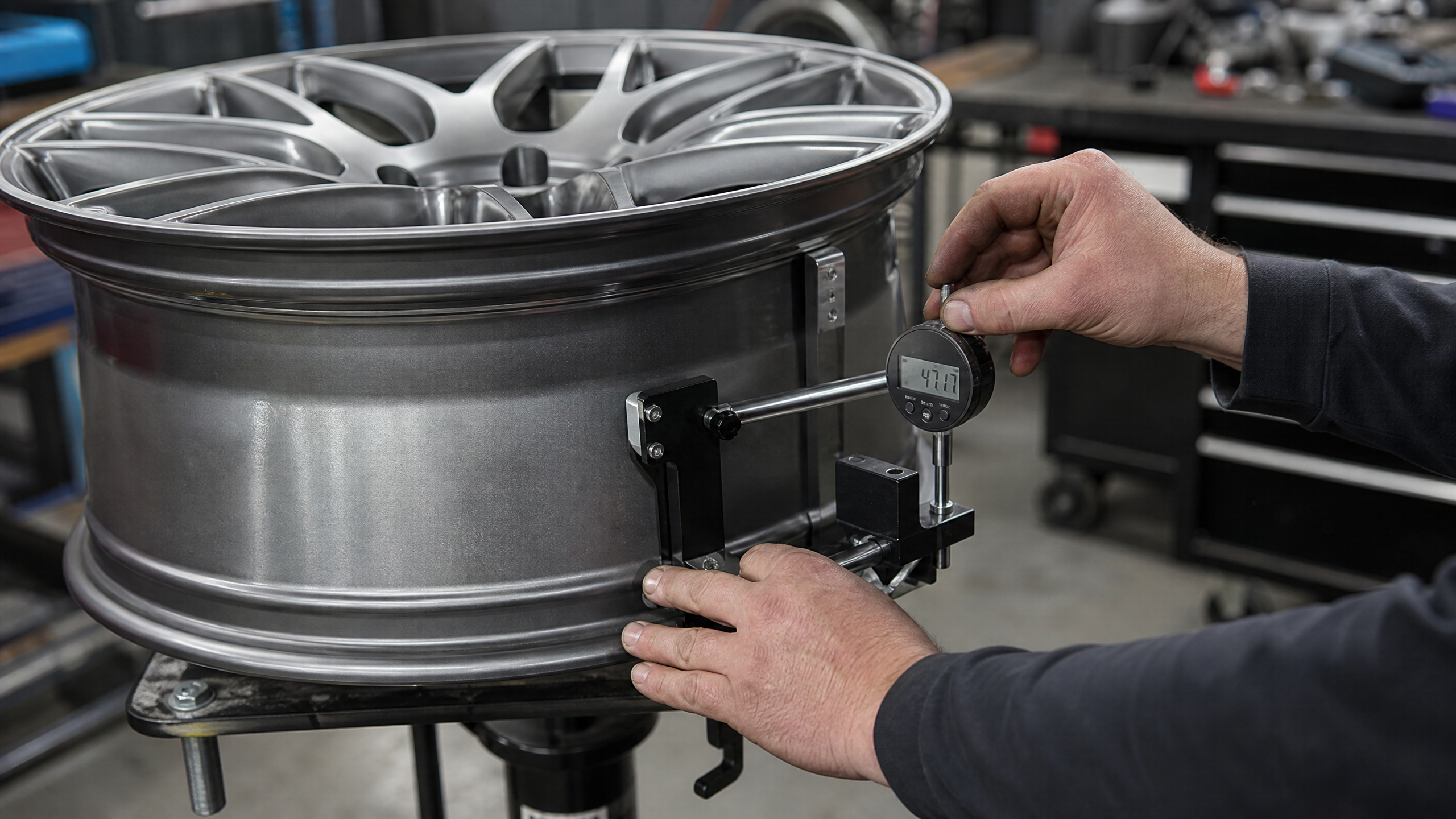 Measuring wheel offset