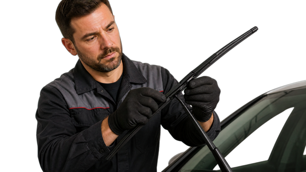 Replace Worn Windshield Wipers: Clear Visibility in Rain