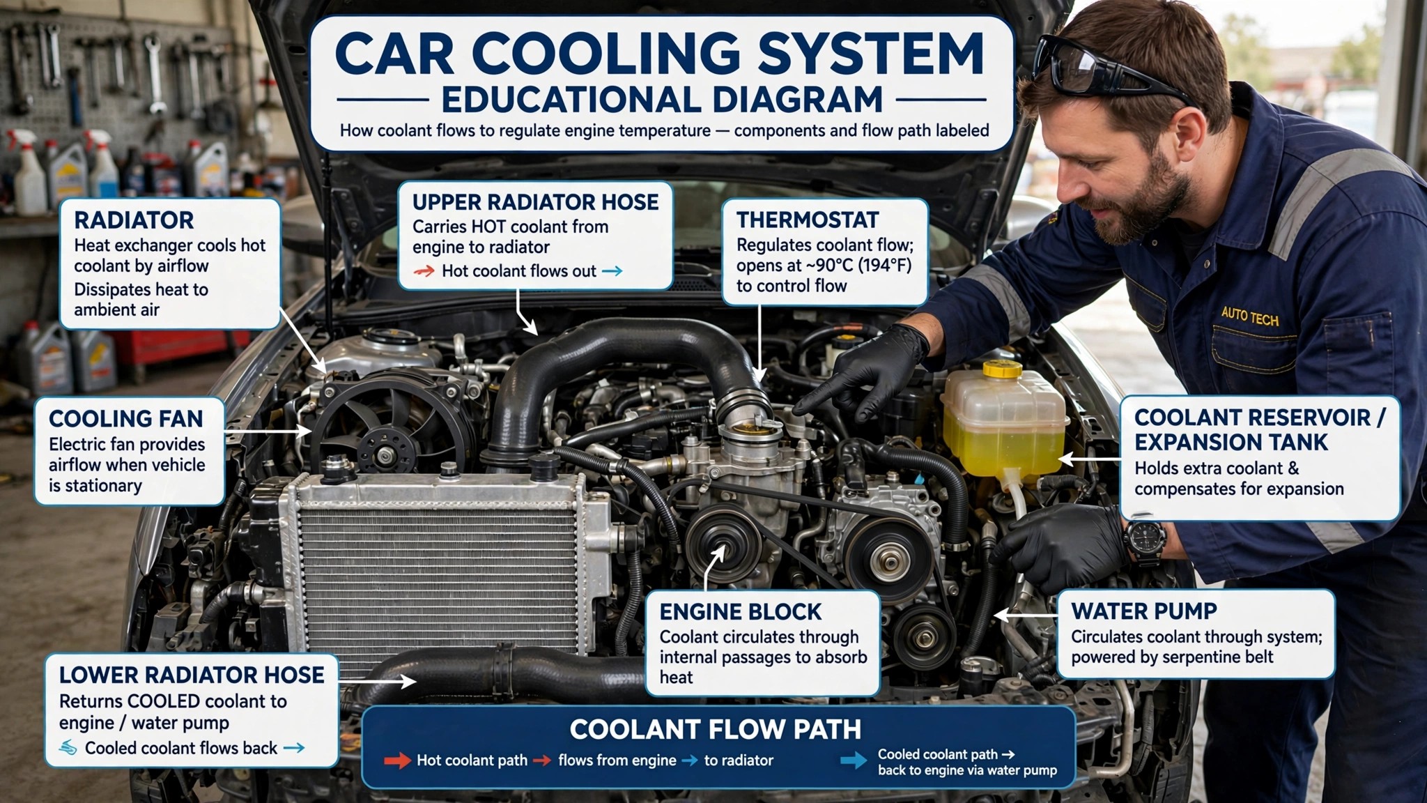 Car cooling system how it works