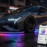 neon sports car underglow lights