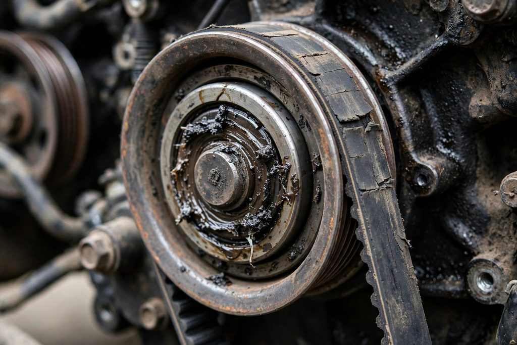 Worn Pulley
