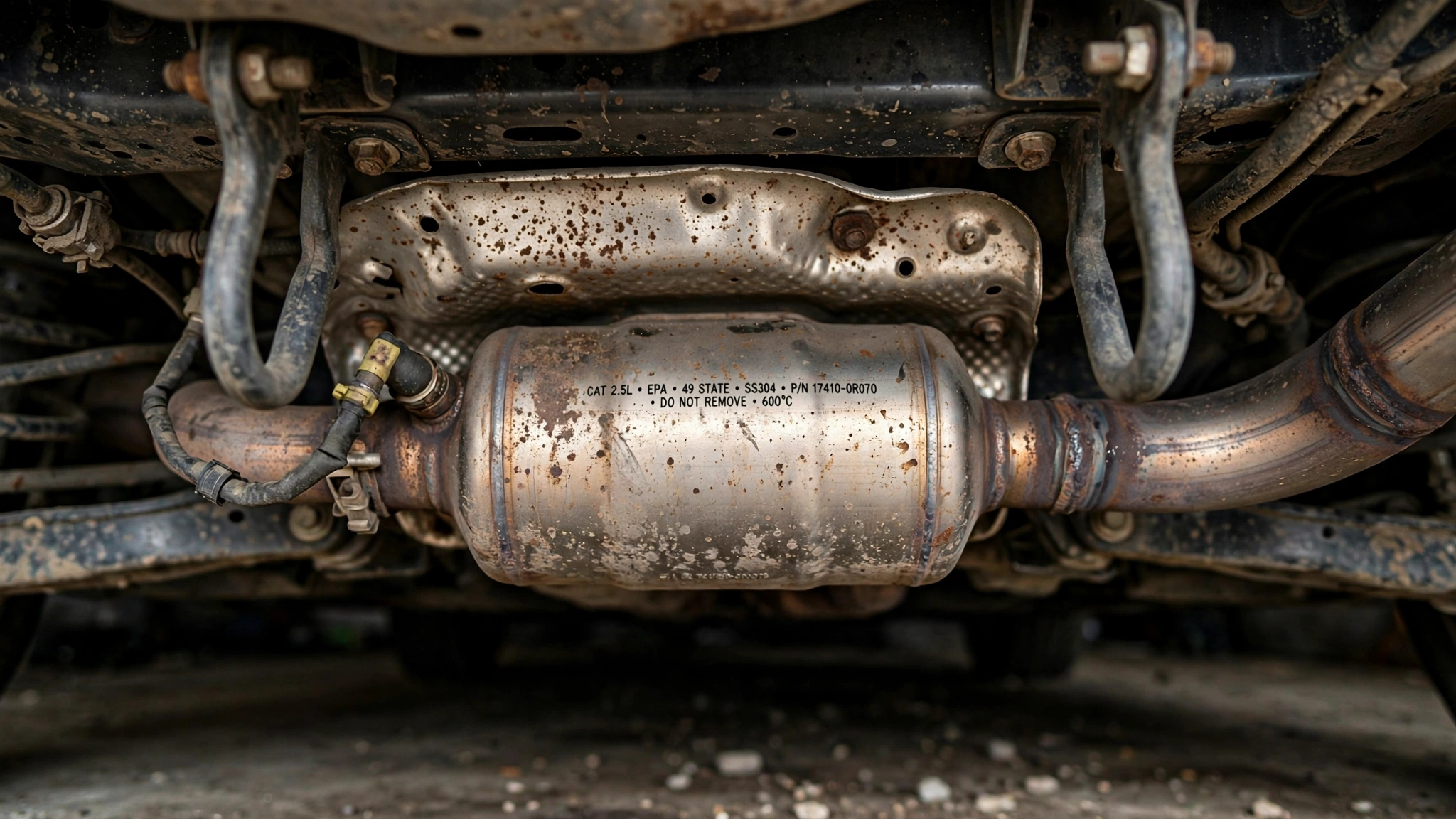 Loose exhaust heat shield rattling